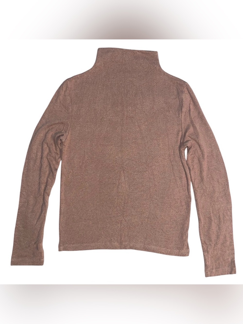 Oak + Fort Women’s Lightweight Turtleneck Sweater in Brown